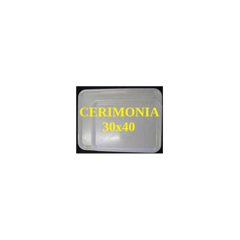 VASSOIO CERIMONIA BIANCO 30x40cm