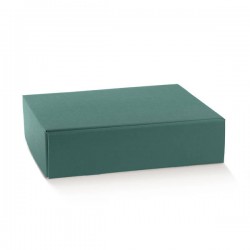 CANTINETTA 3 BOTTIGLIE 34x28x9cm FIBRA VERDE