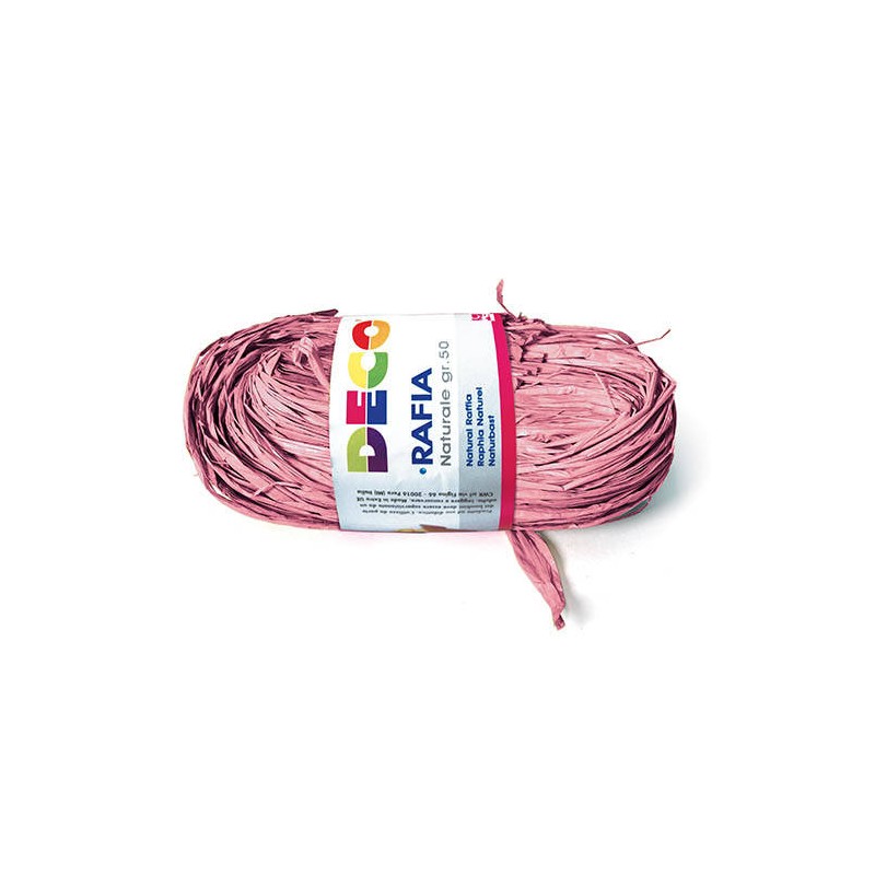 RAPHIA NATURALE gr.50 CWR ROSA
