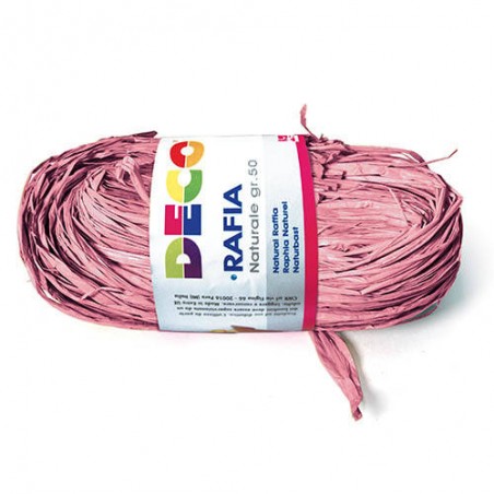 RAPHIA NATURALE gr.50 CWR ROSA