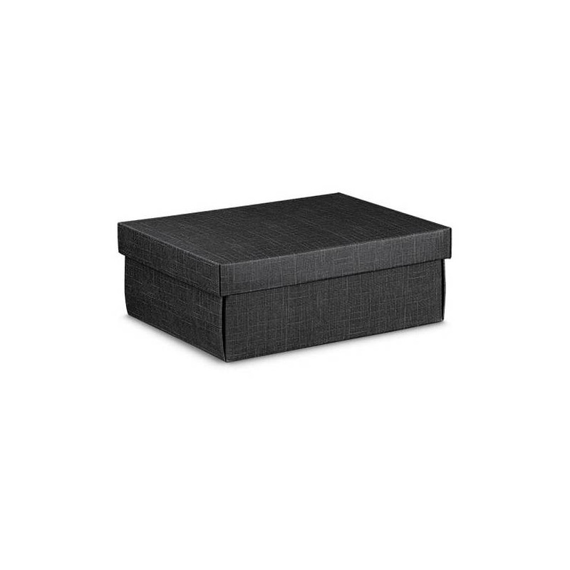 SCATOLA F/COP EASY 38x26x13cm SETA NERO