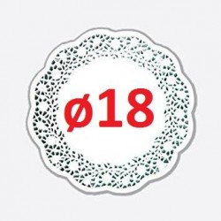PIZZO PORCELLANATO TONDO ø18 10pz