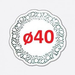 PIZZO PORCELLANATO TONDO ø40 10pz