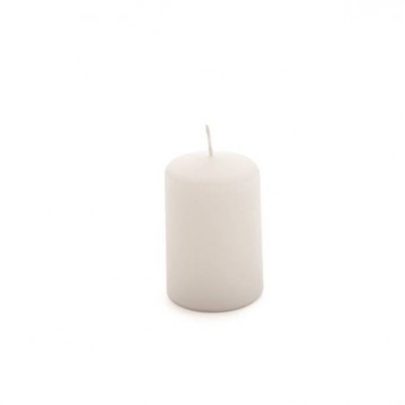 MOCCOLO TONDO CERA BIANCO 6x9cm