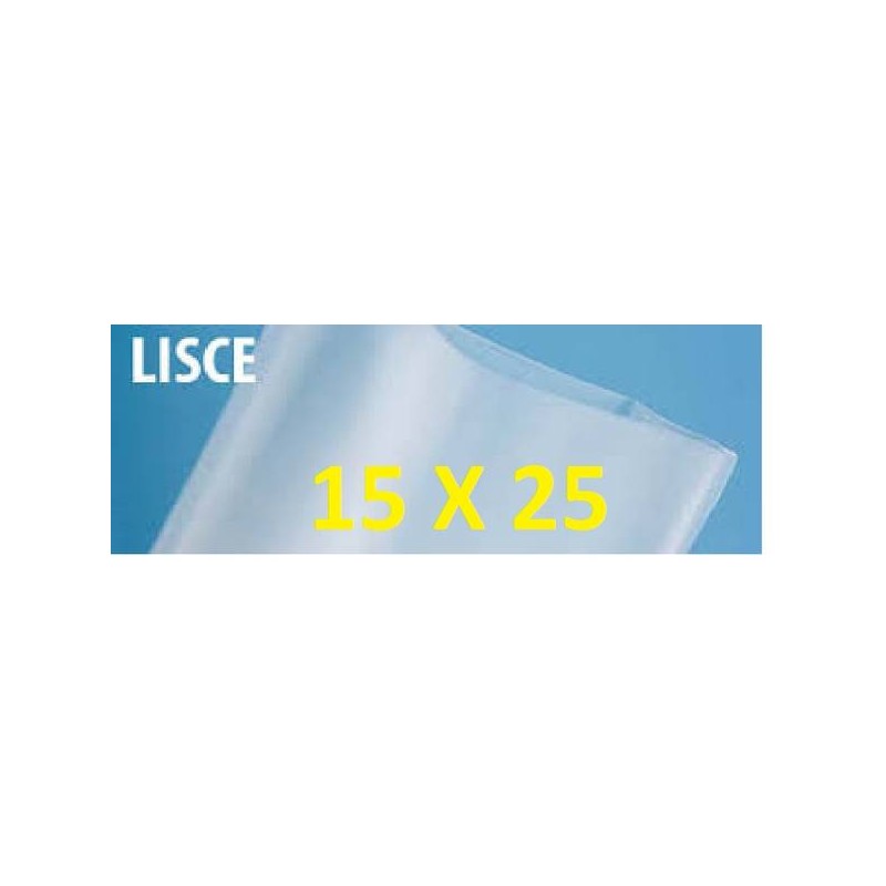 BUSTE SOTTOVUOTO LISCE H7 MIS. 15x25cm 100pz