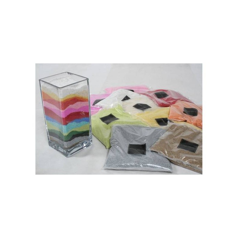 SACCHETTO SABBIA COLORATA 1kg BIANCO