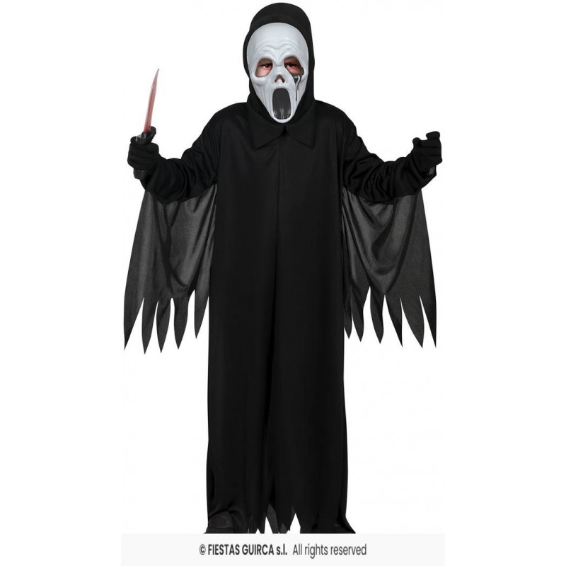 COSTUME BAMBINO GHOST ASSASSINO 7-9 anni