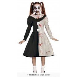 COSTUME BAMBINA TERRORIFIC CLOW 10-12 anni