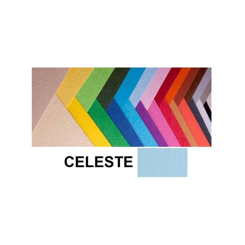 CARTONCINO BRISTOL 50x70cm 200gr CELESTE FABRIANO
