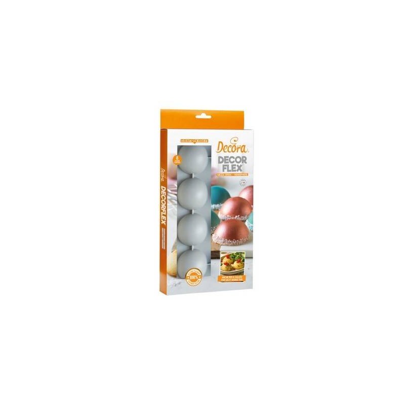 STAMPO SILICONE 8 MEZZA SFERA ø60x30h mm DECORA