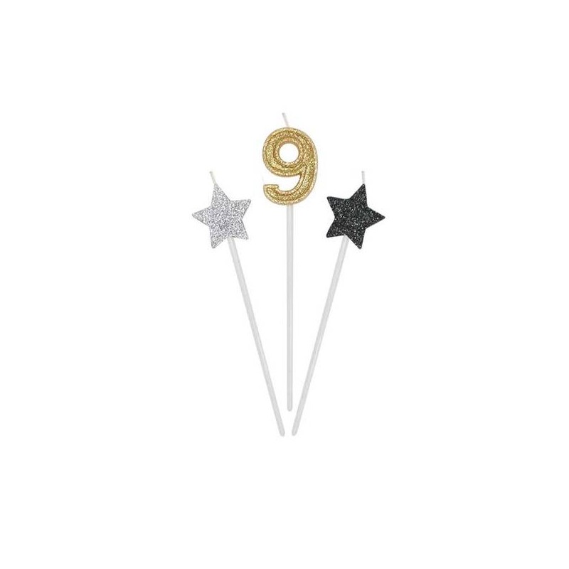 CANDELINE PICKS PRESTIGE 3pz 16cm N°9
