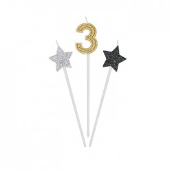 CANDELINE PICKS PRESTIGE 3pz 16cm N°3