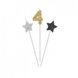 CANDELINE PICKS PRESTIGE 3pz 16cm N°4