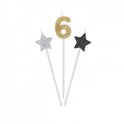 CANDELINE PICKS PRESTIGE 3pz 16cm N°6