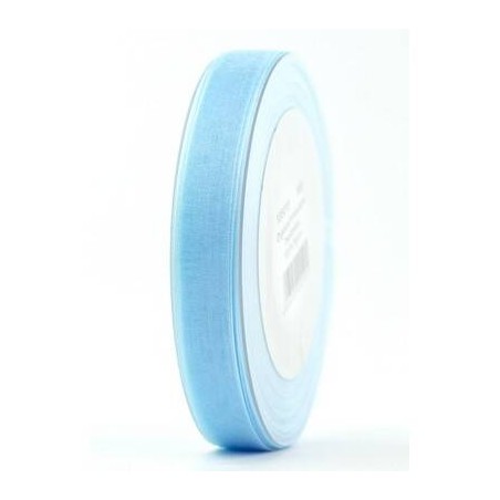 NASTRO ORGANZA mm15x50mt AZZURRO CHIARO