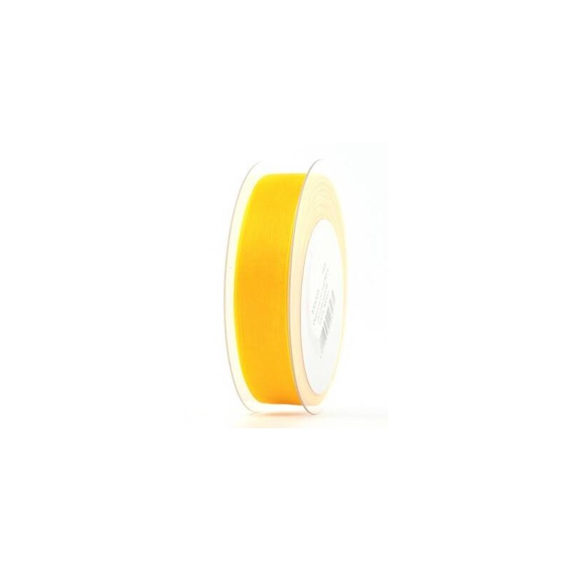 NASTRO ORGANZA mm25x50mt GIALLO TUORLO