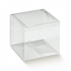 SCATOLA AUTOMATICA PVC TRASPARENTE 5,5x5,5x25cm 10pz