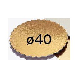 DISCO CARTONE KAPPATO ORO ø40 1 PEZZO