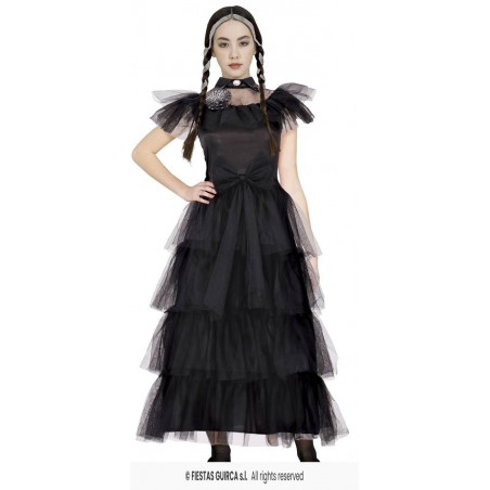 COSTUME BAMBINA GOTHIC GIRL REGINA DELLA NOTTE 14-16 anni