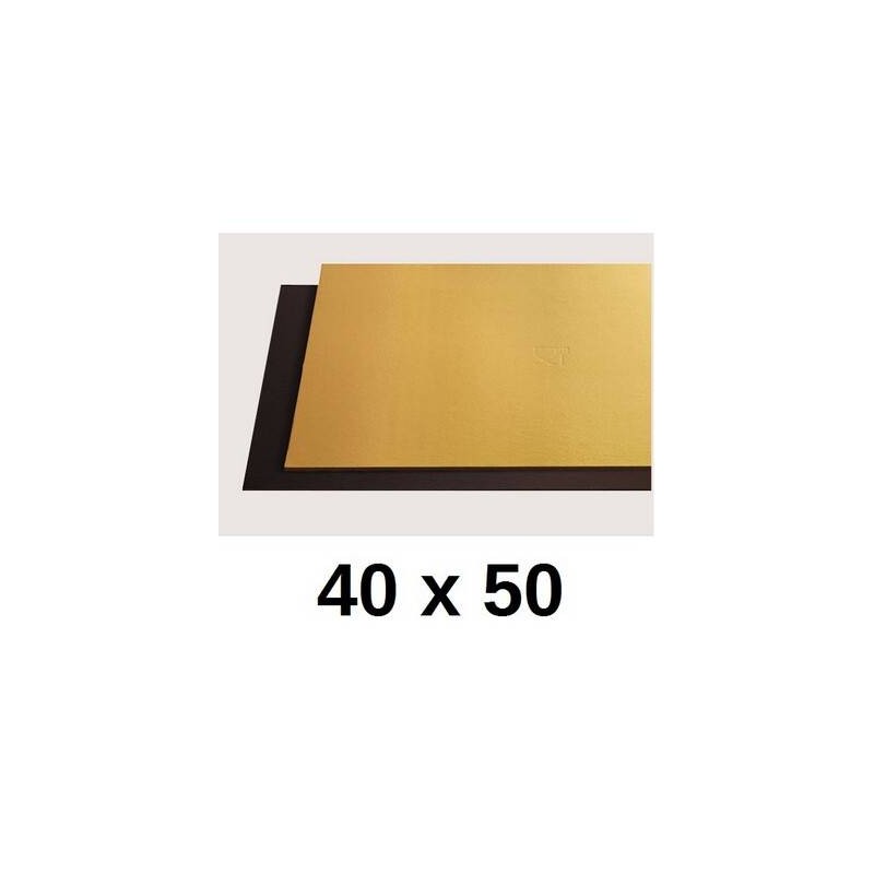 TAVOLETTE CARTONE 2400gr/mq ORO/NERO 40x50cm LISCE 10kg