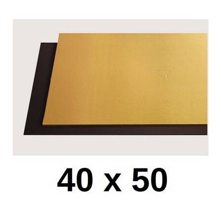 TAVOLETTE CARTONE 2400gr/mq ORO/NERO 40x50cm LISCE 10kg