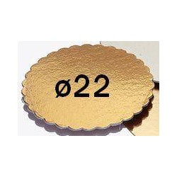 DISCO CARTONE KAPPATO ORO ø22 3 PEZZI