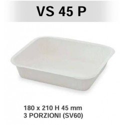 VASCHETTE CELLULOSA+PET TERMOSALDABILI VS45P 210x180x45mm 50pz AUTOPAC