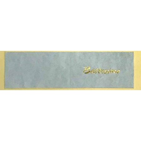 BIGLIETTI BOMBONIERA BATTESIMO AZZURRO 20pz 1325
