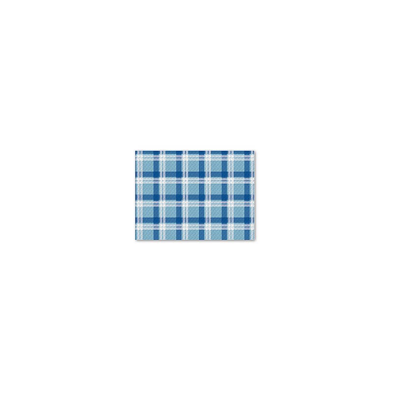 TOVAGLIETTE 30x40cm SCOZZESE CELESTE/BLU FATO 250PZ
