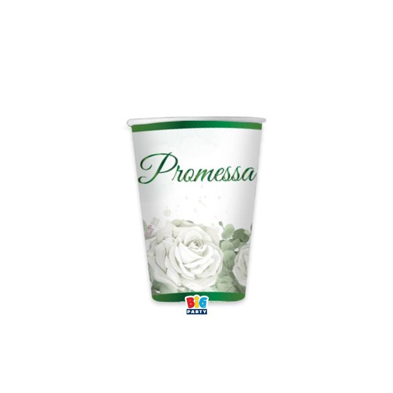 BICCHIERI 250cc PROMESSA EUCALIPTO 6pz