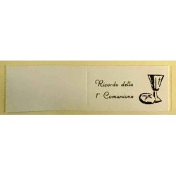 BIGLIETTI BOMBONIERA RICORDO DELLA 1°COMUNIONE AVORIO 20pz 210