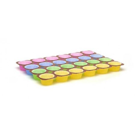 MUFFIN TRAY 24pz 50gr NTS 6x4 2OZ. COLOR