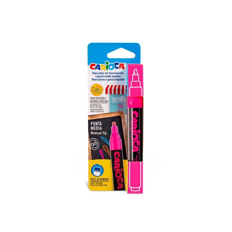 CARIOCA PENNARELLO GESSO LIQUIDO ROSA 1pz