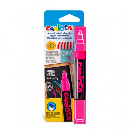 CARIOCA PENNARELLO GESSO LIQUIDO ROSA 1pz