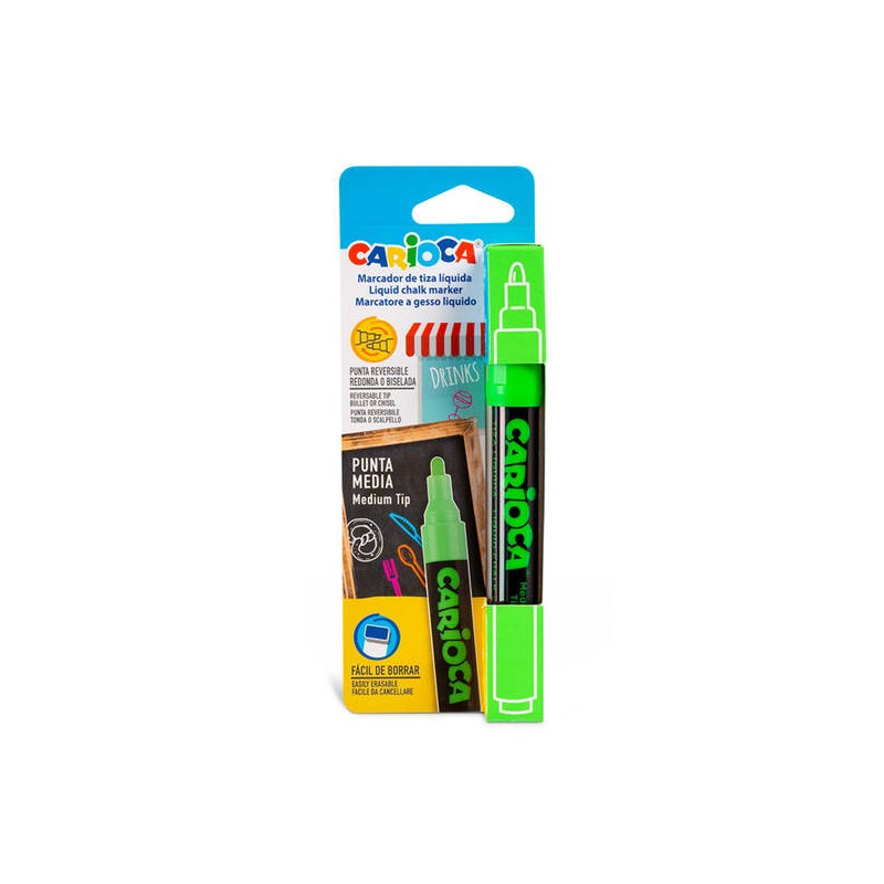 CARIOCA PENNARELLO GESSO LIQUIDO VERDE 1pz