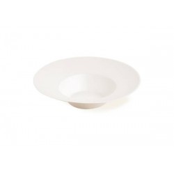 PIATTO FONDO POLPA 400ml CAPPELLO PRETE ø22,5 H.5,3 50pz BIODEGRADABILE Byò