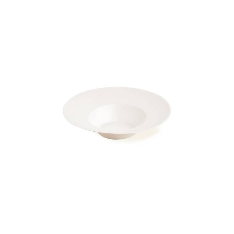 PIATTO FONDO POLPA 400ml CAPPELLO PRETE ø22,5 H.5,3 50pz BIODEGRADABILE Byò