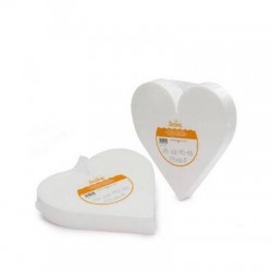 BASE CUORE POLISTIROLO 15x5cm