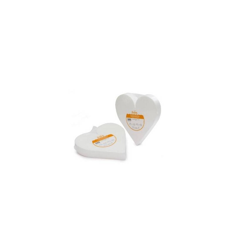 BASE CUORE POLISTIROLO 15x5cm