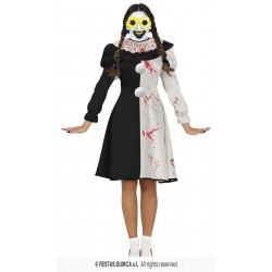 COSTUME DONNA TERRORIFIC CLOWN TG.L 42-44