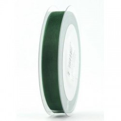 NASTRO ORGANZA mm15x50mt VERDE BOTTIGLIA