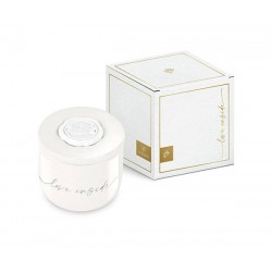 CANDELA CERALACCA ROSA BIANCA ø6xH6cm