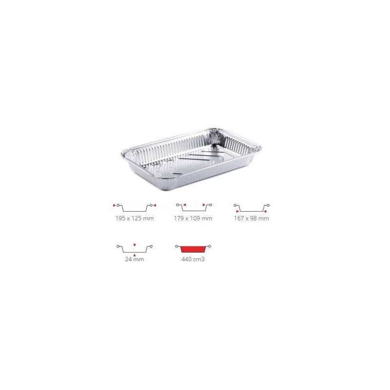 TEGLIA ALLUMINIO 2 PRZ 100pz R6G CONTITAL