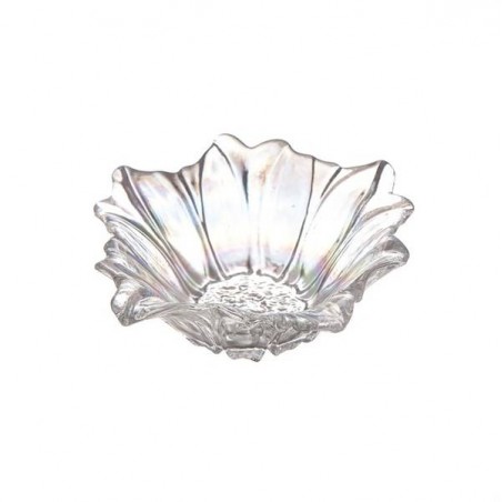 CENTROTAVOLA VETRO H.7cm ø16cm