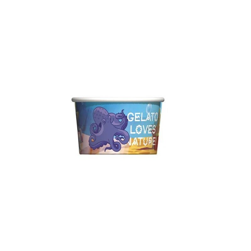 COPPETTA GELATO CARTA NATURE ANIMALS 80cc 250pz