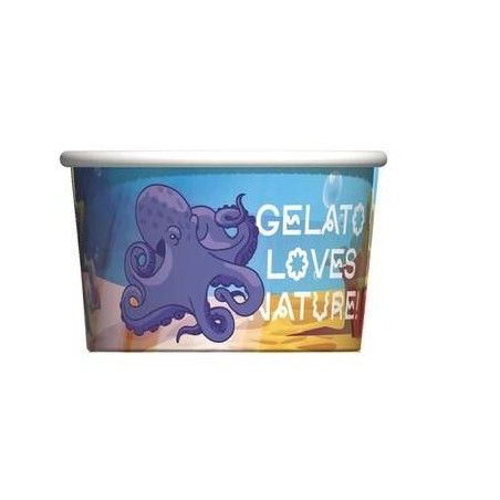 COPPETTA GELATO CARTA NATURE ANIMALS 80cc 250pz