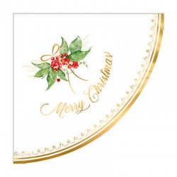 TOVAGLIOLI 33x33 ROUND GOLD GARLAND 16pz
