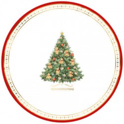 MAXI PIATTO ø33 CHRISTMAS TEDDY 6pz