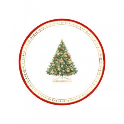 PIATTI PIANI ø21 CHRISTMAS TEDDY 8pz