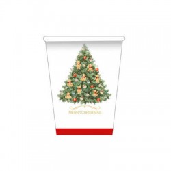 BICCHIERI 250cc CHRISTMAS TEDDY 8pz
